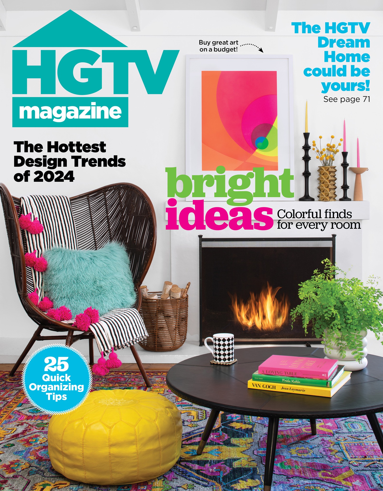 HGTV - HGTV Magazine has bright ideas 🌈 for 2024 — including new design ...