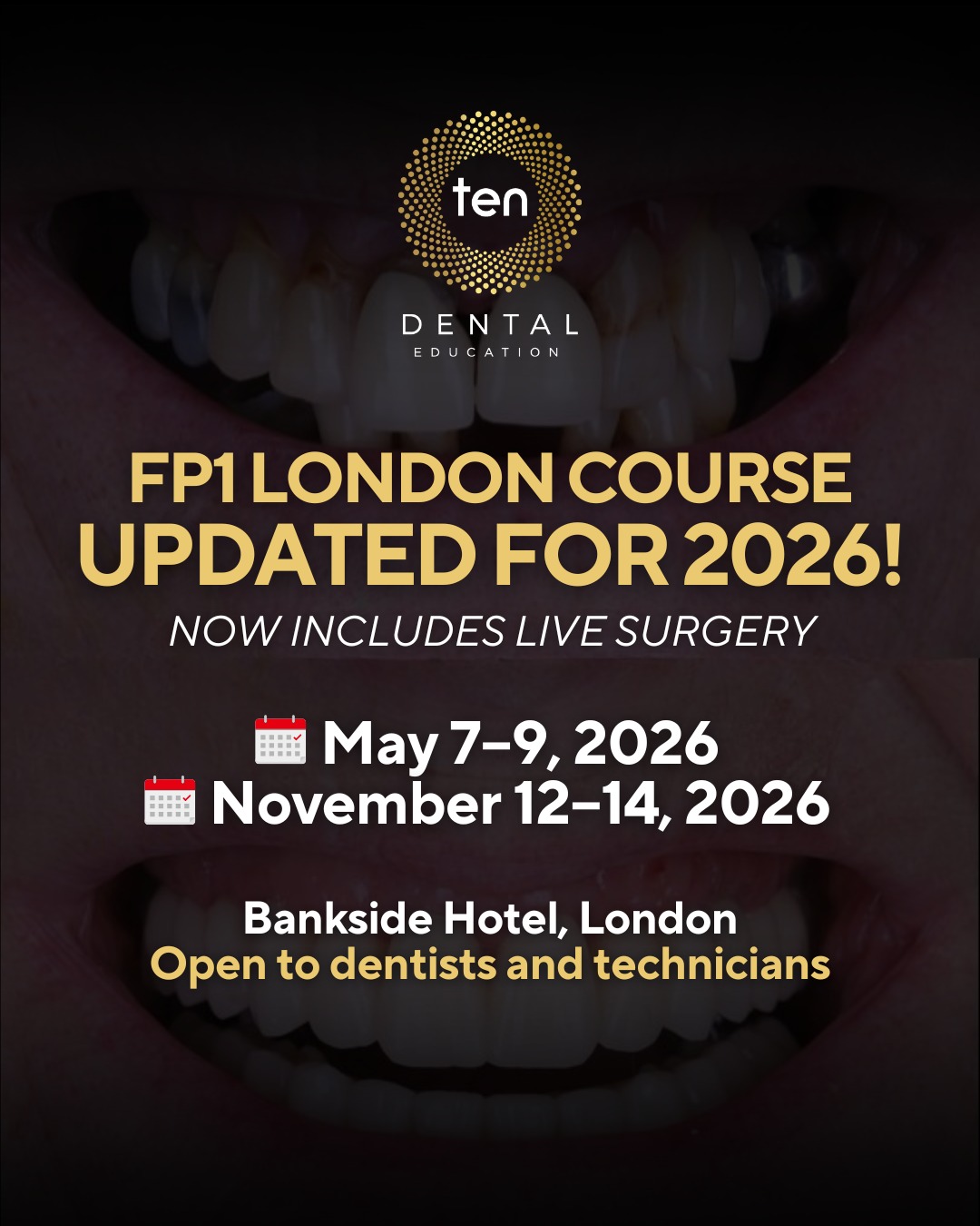 Ten - 🦷 We're delighted to confirm our new and improved 2026 FP1 Course ...