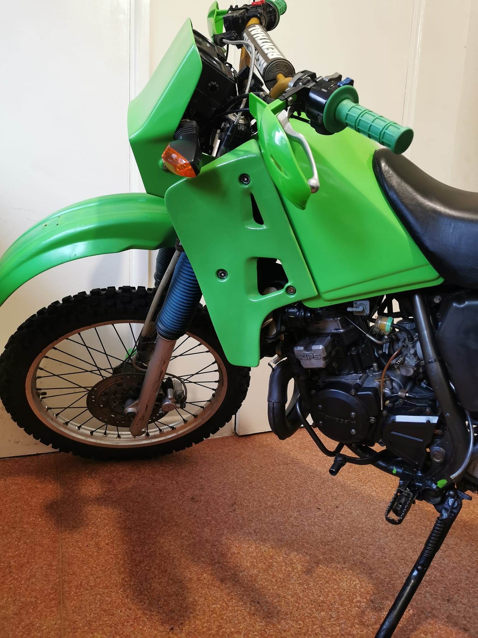 1992 Kawasaki KE 100 muffler for sale, excellent condition