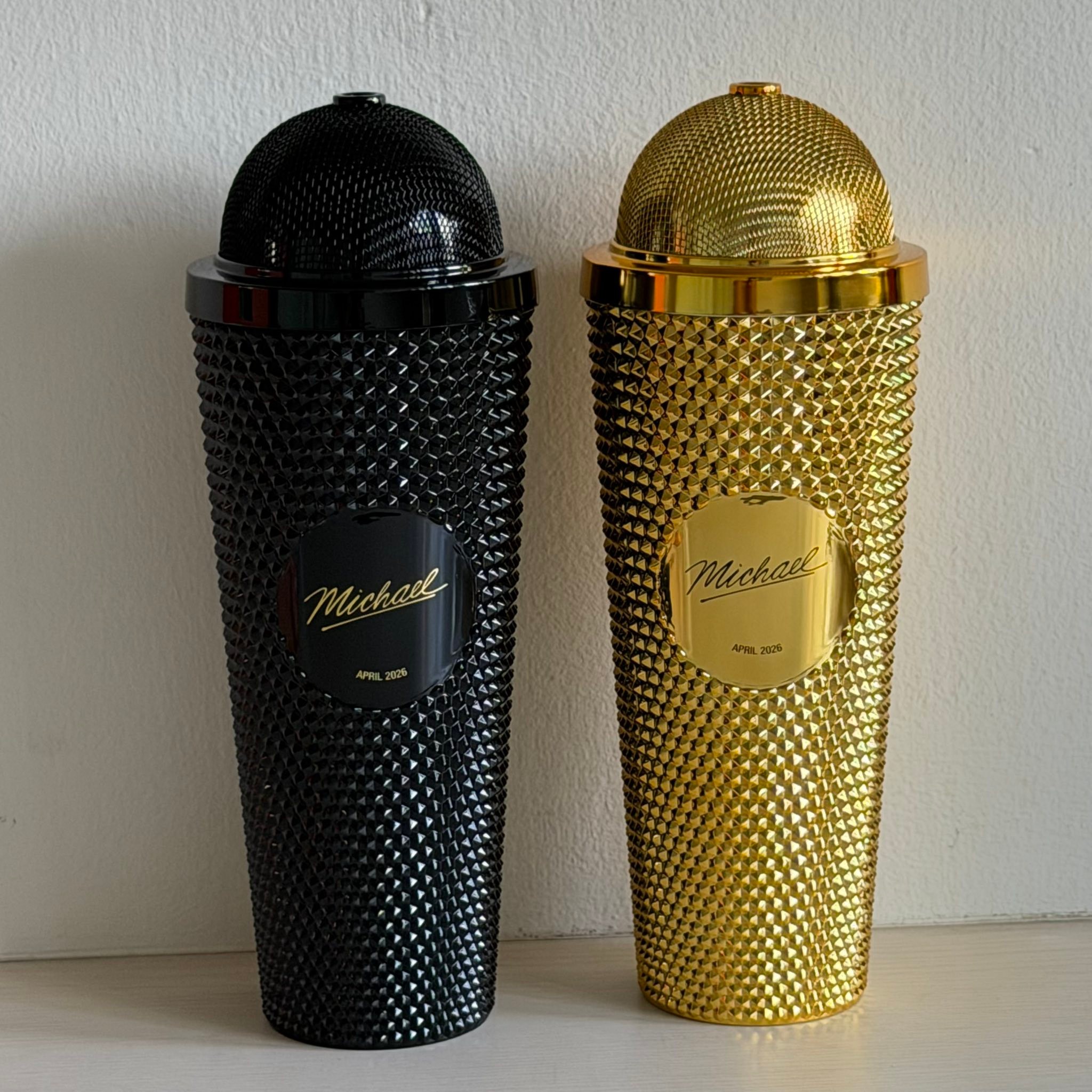 Michael Jackson - Michael movie black and gold “microphone