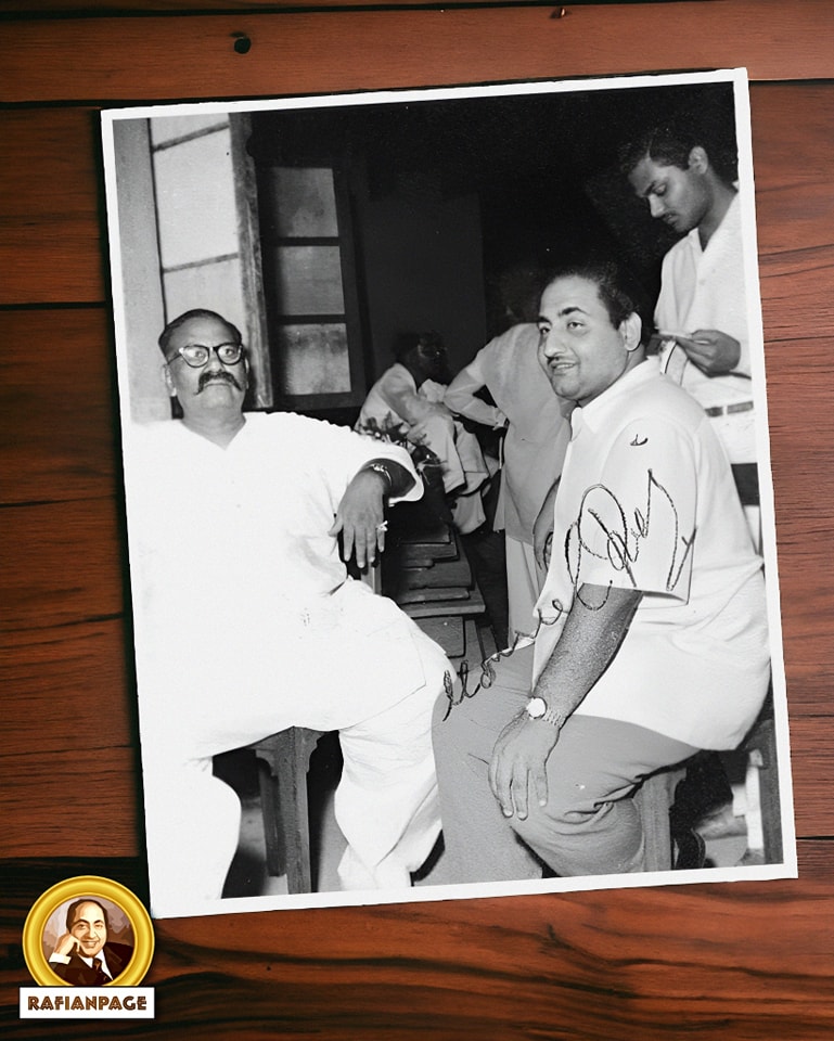 Rafianpage - Rafi Sahab and Ustad Bade Ghulam Ali Khan Sahab, captured ...