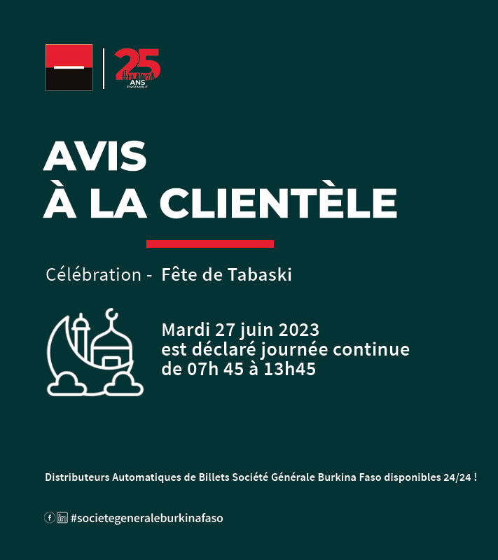 Société - Nous informons notre aimable clientèle qu'à l’occasion de la ...