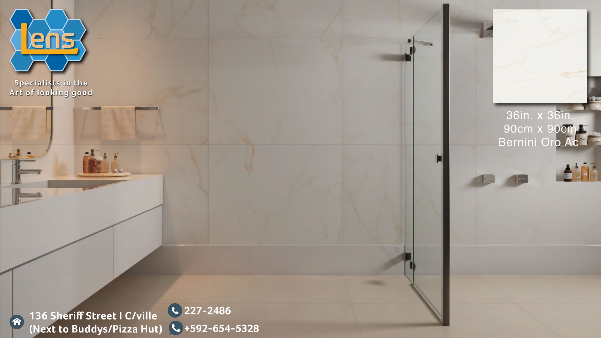 Lens - JUST ARRIVED!!!! The Bernini Oro Ac tile is a masterpiece of ...