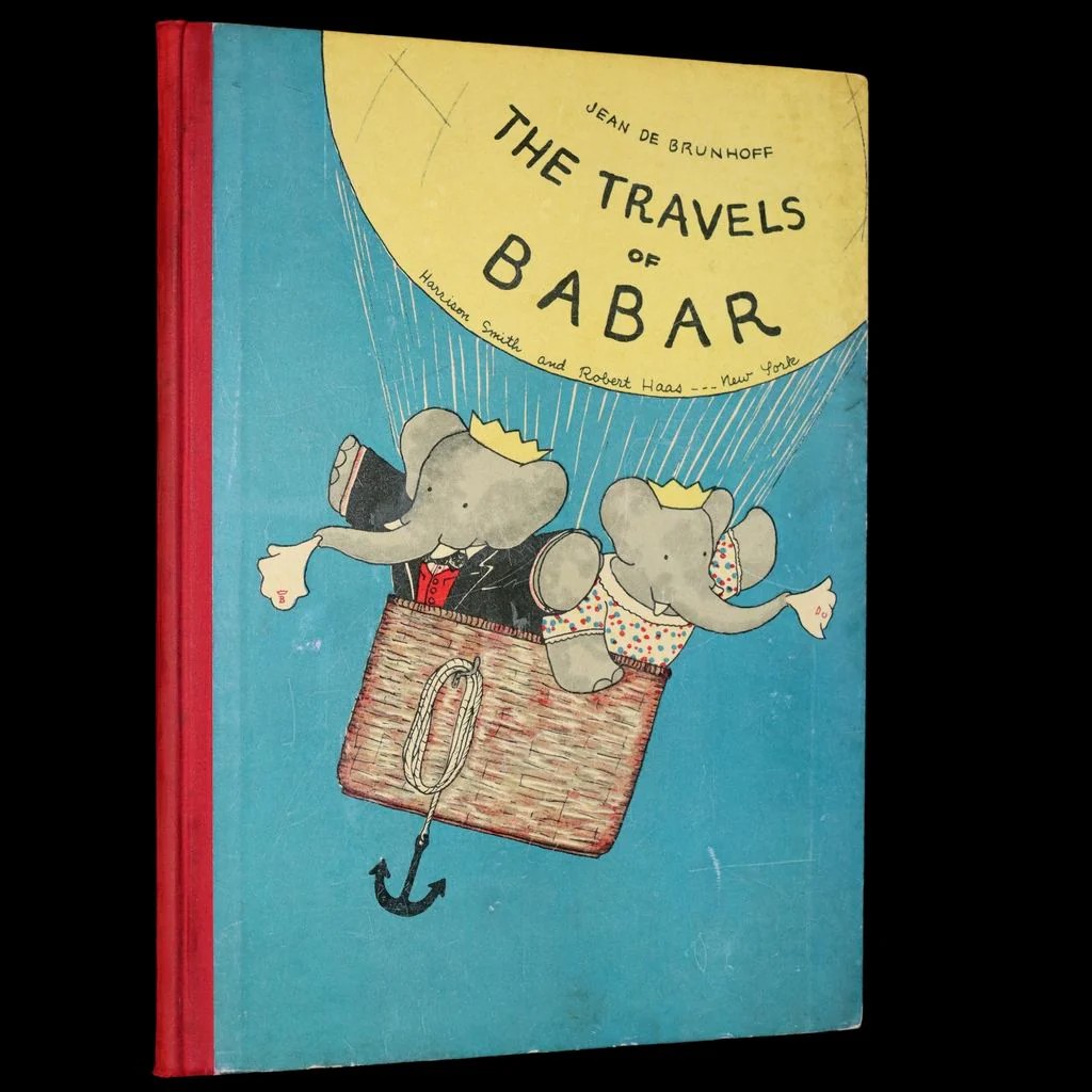 The Story of Babar by Jean de Brunhoff, publ. 1933. Here, Babar
