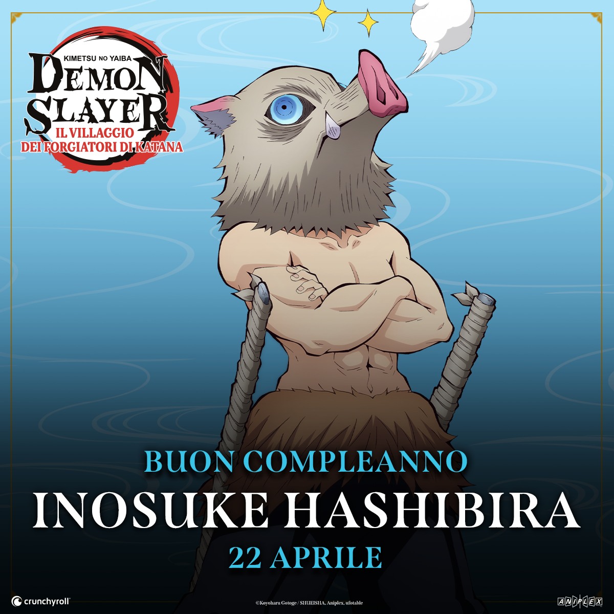 Crunchyroll.it - Auguri, Inosuke!!! 🐗 🎂 🎉 🎁 Anime: 👹... | Facebook