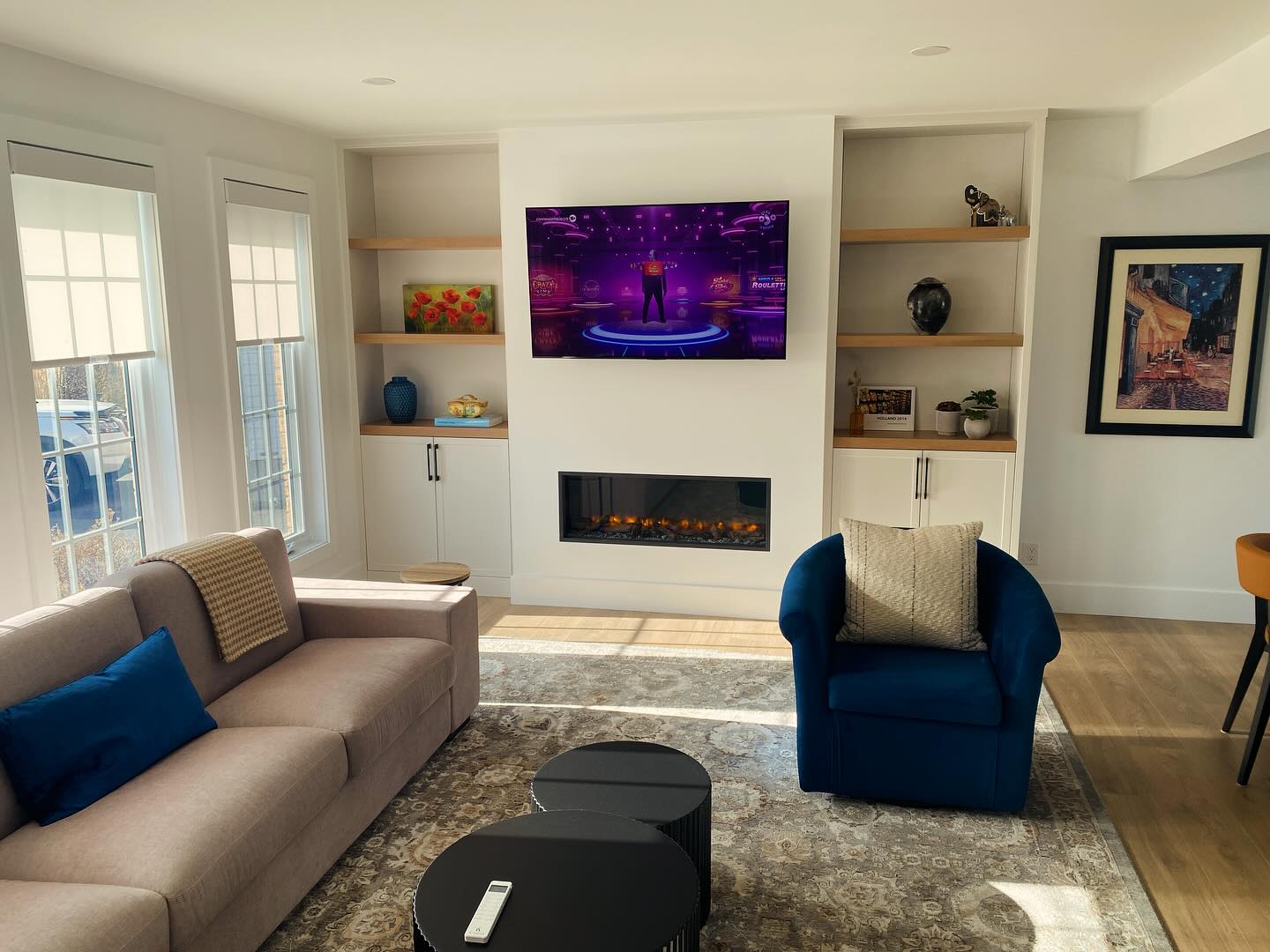 We love the finished product... - Blaze Fireplace and Stone