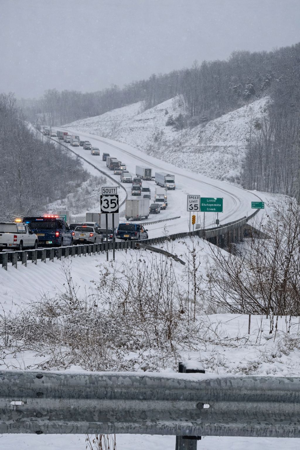 I Love - Both the northbound and southbound lanes on U.S. 35 were shut ...