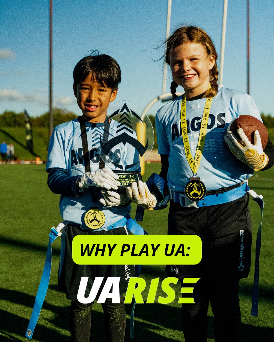 🏈 🚩 Our flagship signature program 🙌 UA RISE is our premier flag ...
