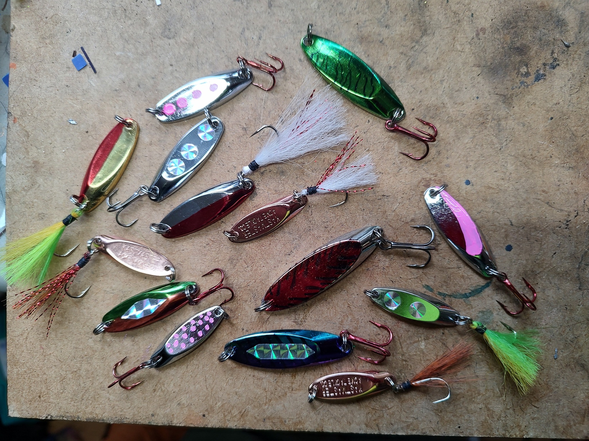 best trolling lure for lowland lakes trout fishing Trigger Spoon COLOR CARD Get your Ice Strong Flashers HERE Best Trout Fishing Lures, Flies,