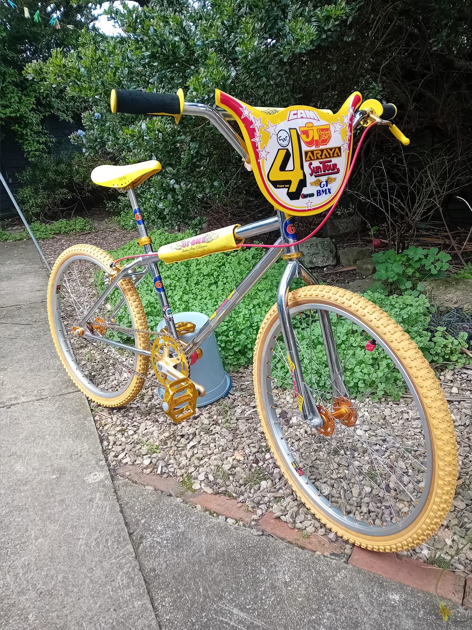 1981 GT 24-inch chrome BMX bike restored