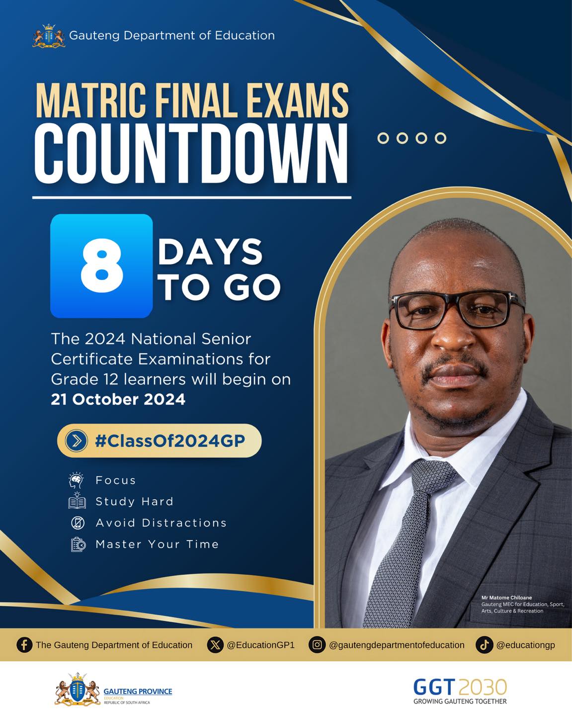 The Gauteng - Matric Final Exams Loading… ⏳ 8 days to go until the 2024 ...