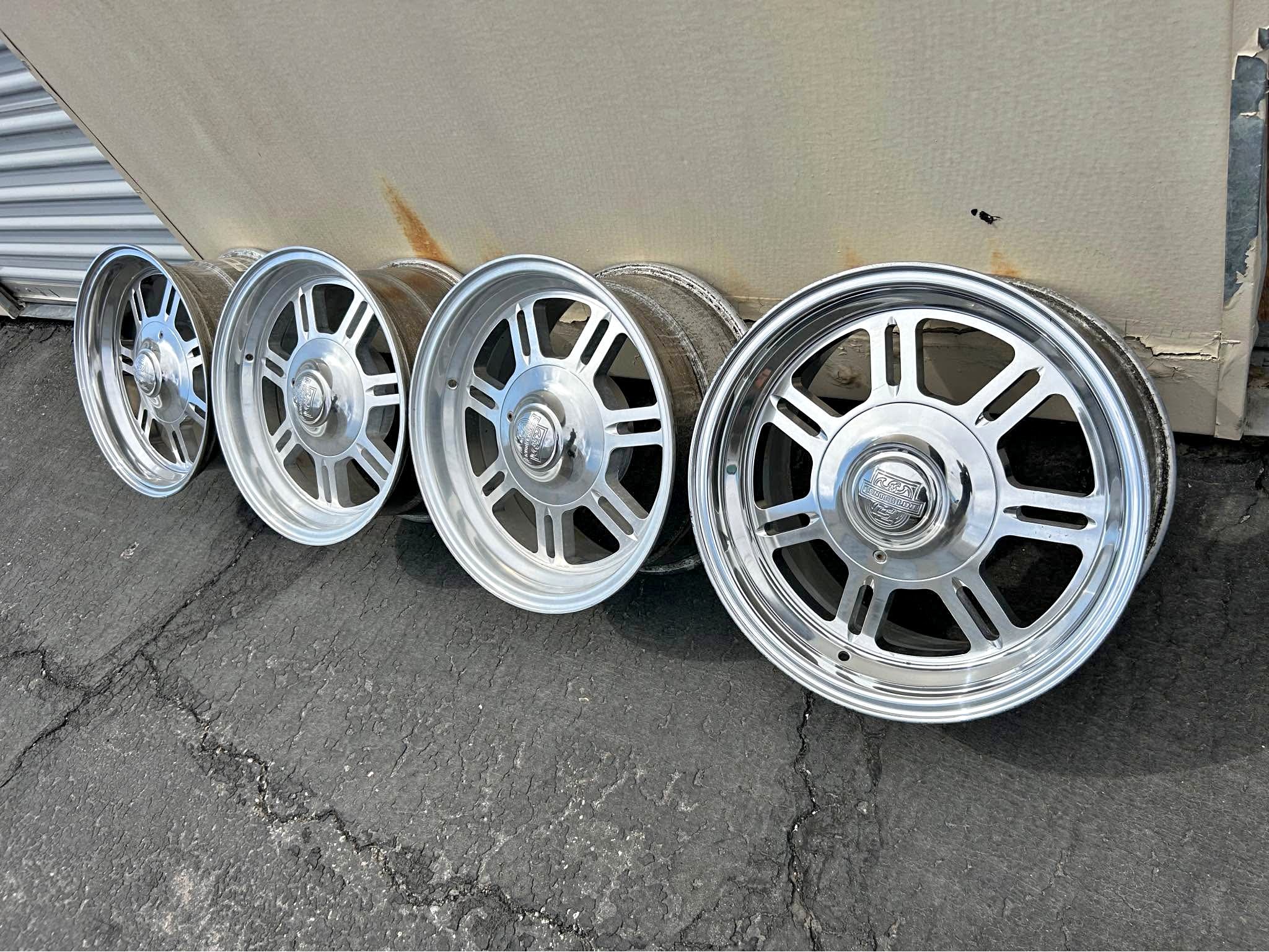 2 Torq Thrust Style Vision American Muscle 141 Legend 5 Series Gunmetal ...
