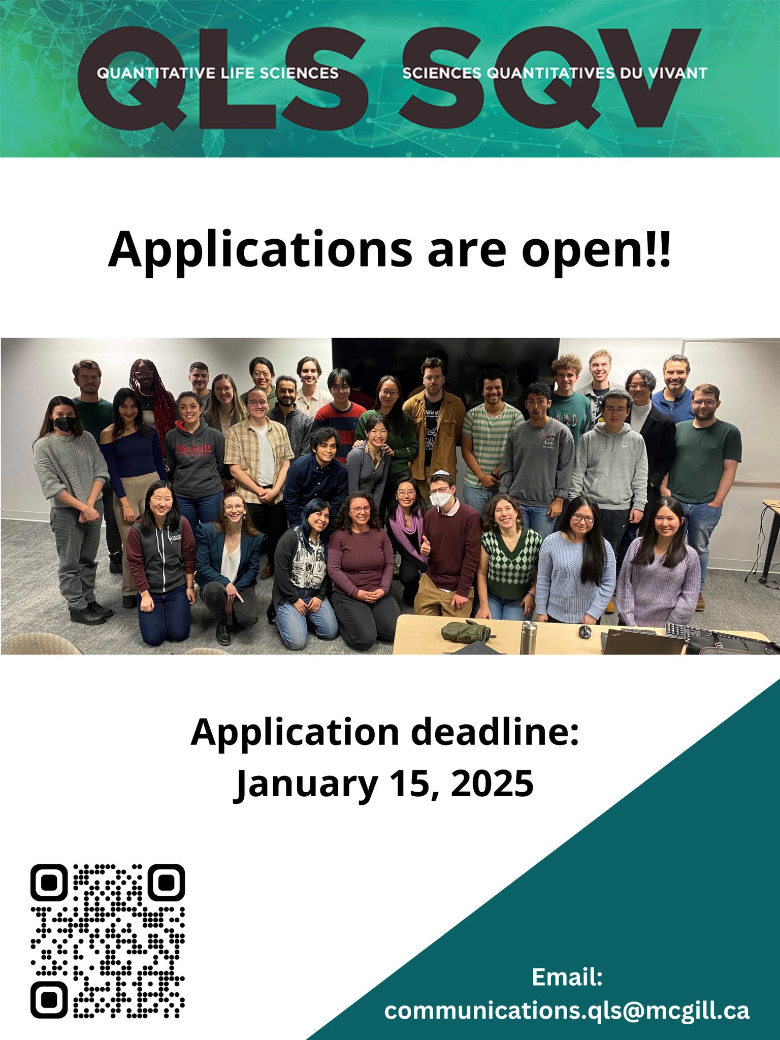 Quantitative Life Sciences at McGill - The application portal for Fall ...