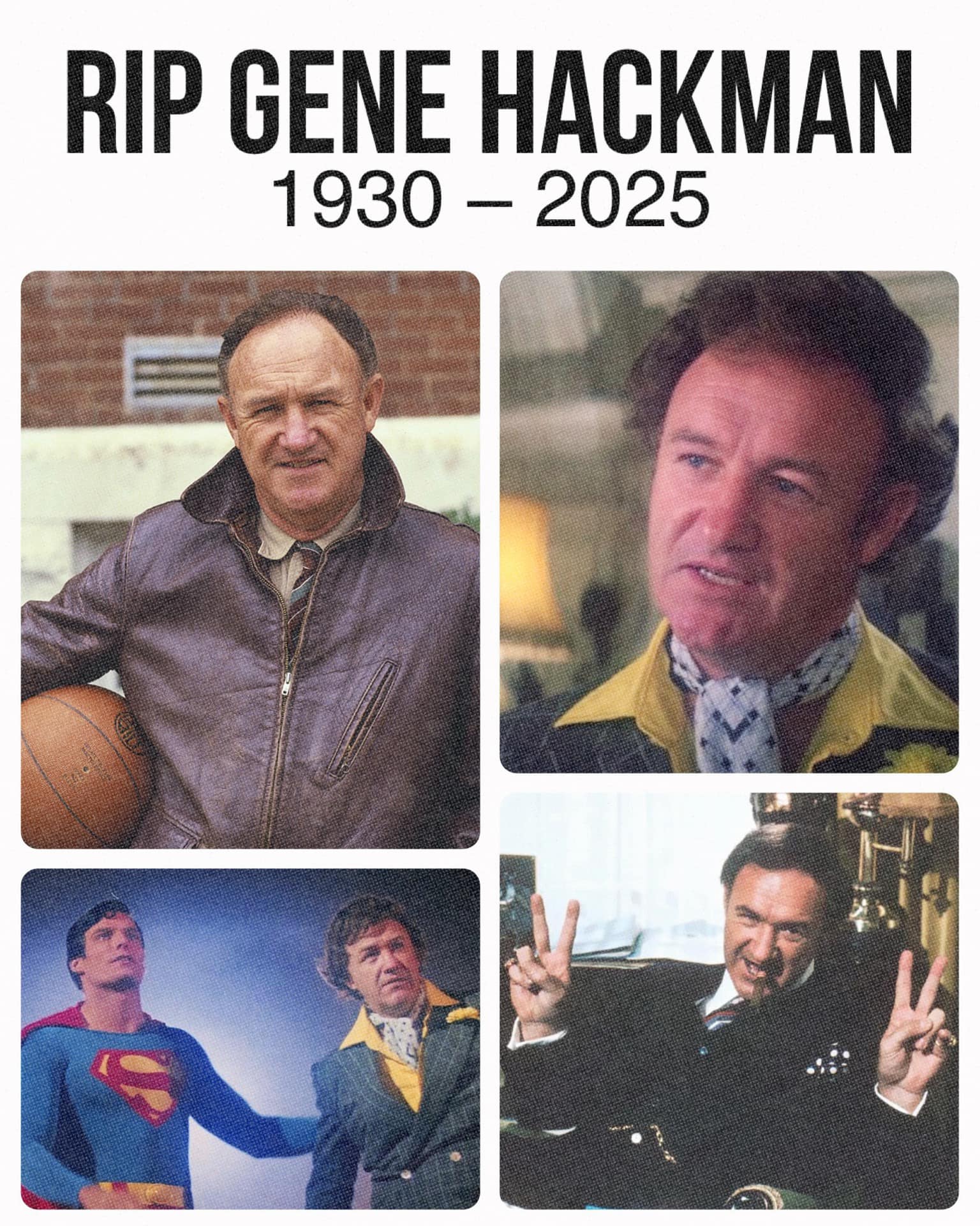Rerun The 80s - Very sad to hear of the passing of Gene Hackman, along ...