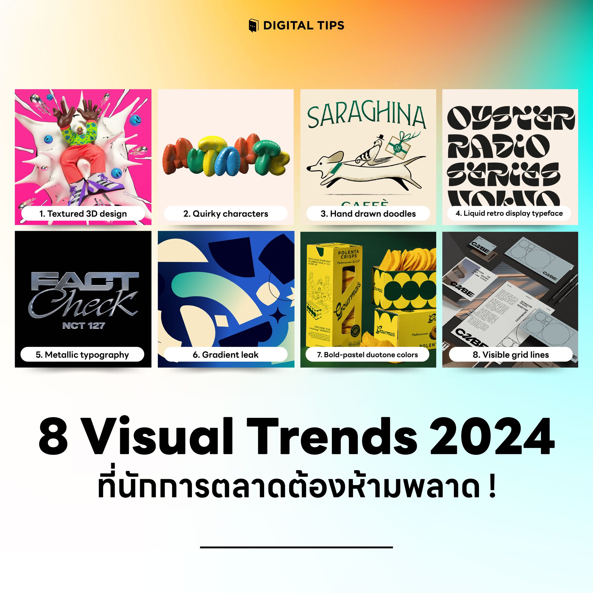 8 Visual Trends 2024... - Digital Tips Academy | Facebook