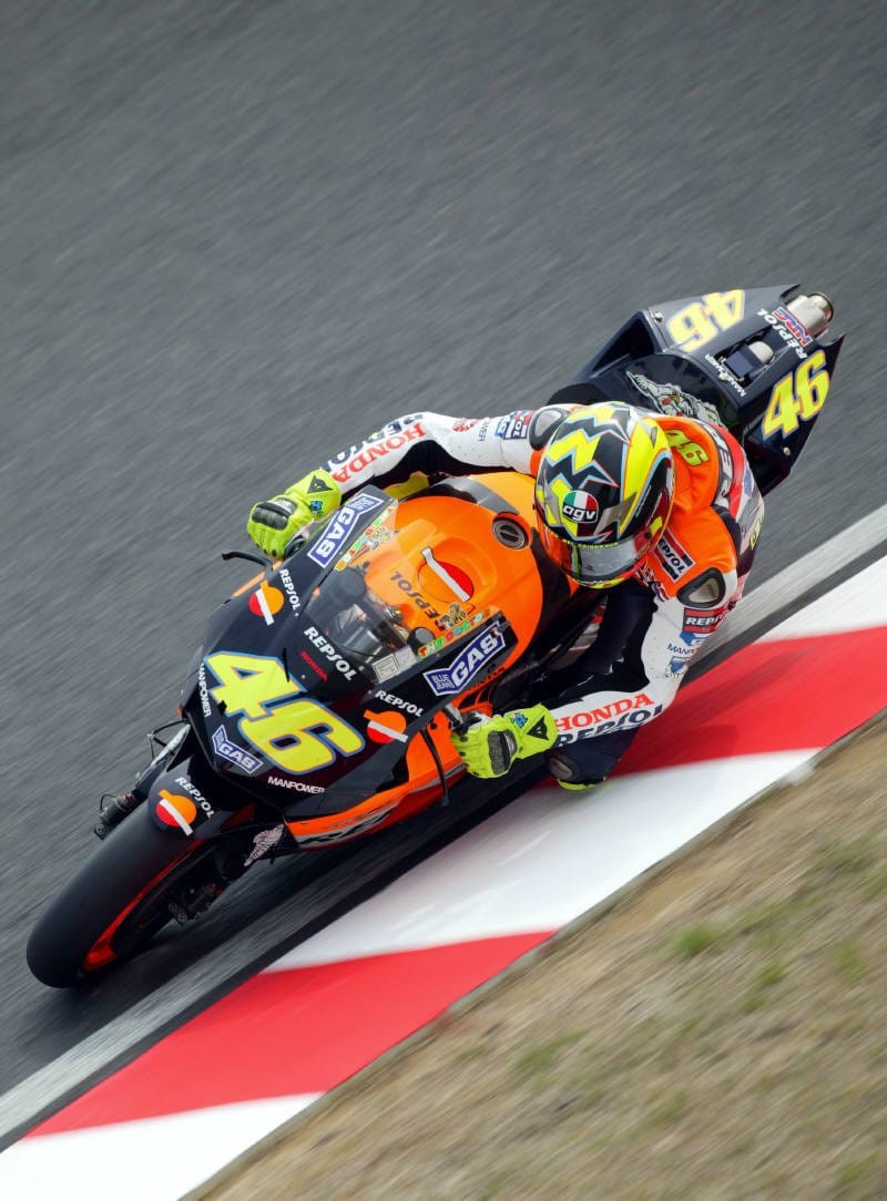 On this day in 2003, Valentino Rossi clinched victory at the