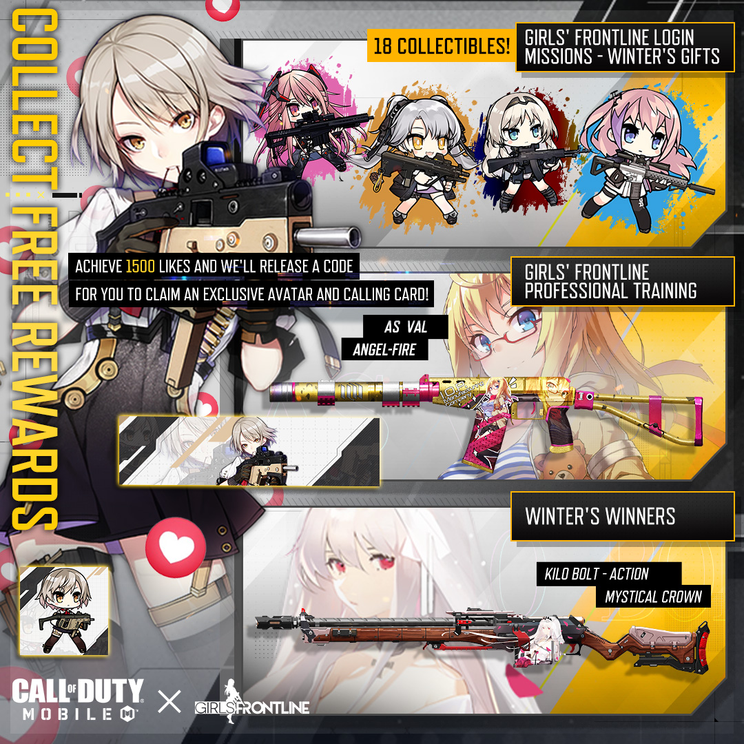 Garena Call of Duty Mobile - ️ SEND THE GIRLS’ FRONTLINE SOME LOVE! ️ ...