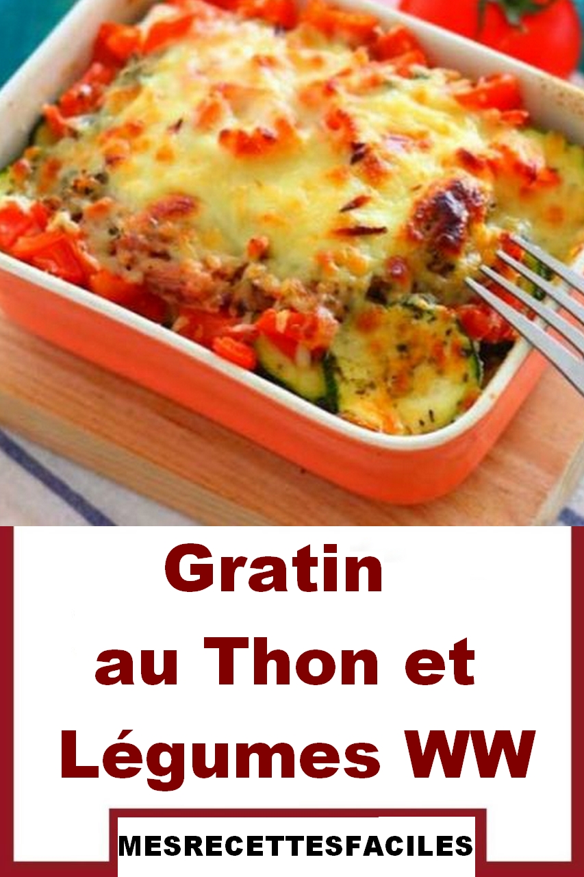 Gratin Au Thon Et Légumes Ww