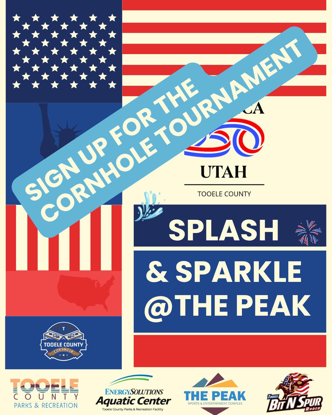 Tooele County America 250 cornhole tournament registration