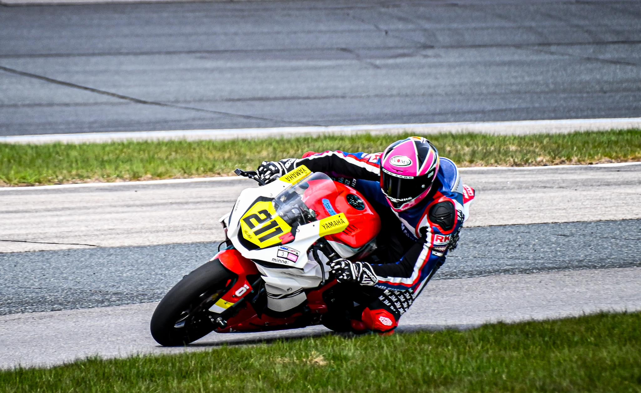 Jared Mileika on his new bike round 1 NorthEast Motorcycle Road
