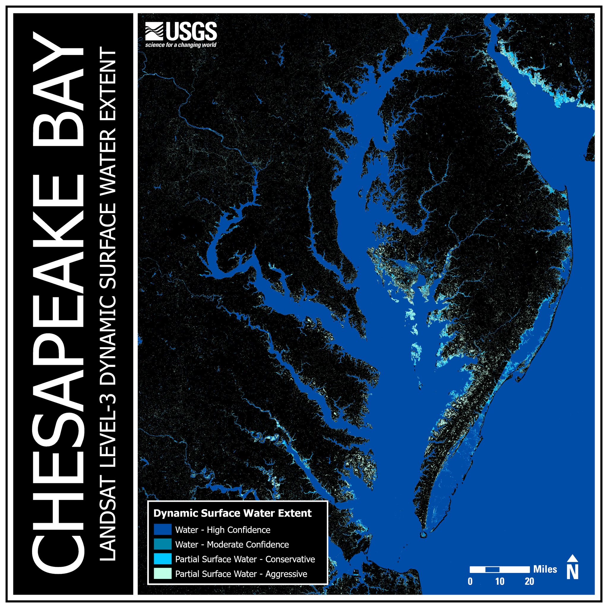 USGS - The Chesapeake Bay is roughly 200 miles (322 kilometers) in ...