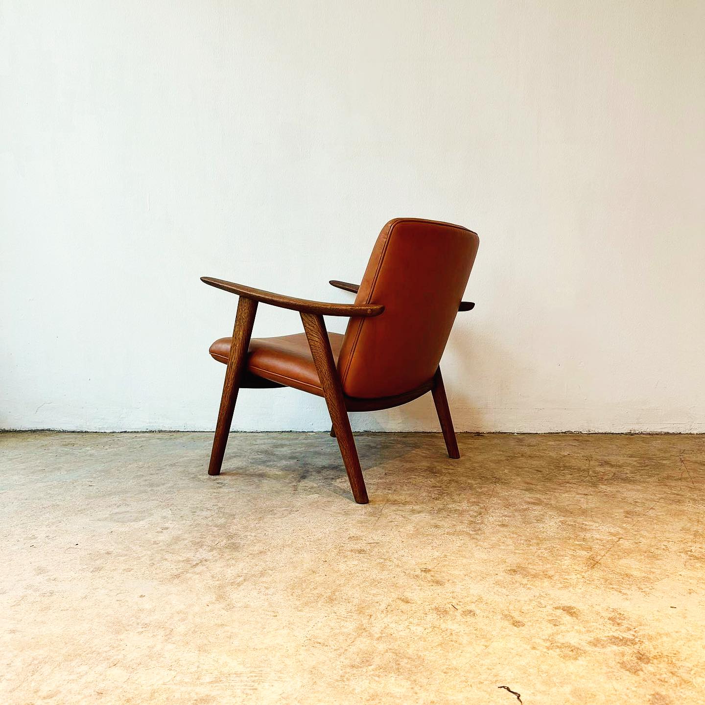 New arrival Hans J Wegner JH517 “Buck” chair in smoked oak frame