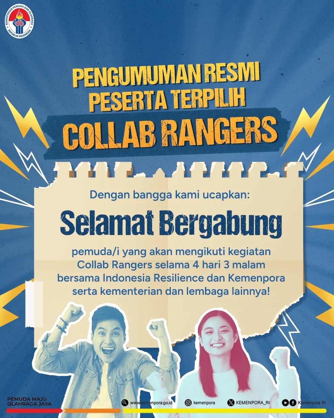 Kemenpora RI - Sobatlora, Generasi Tangguh! Akhirnya yang... | Facebook