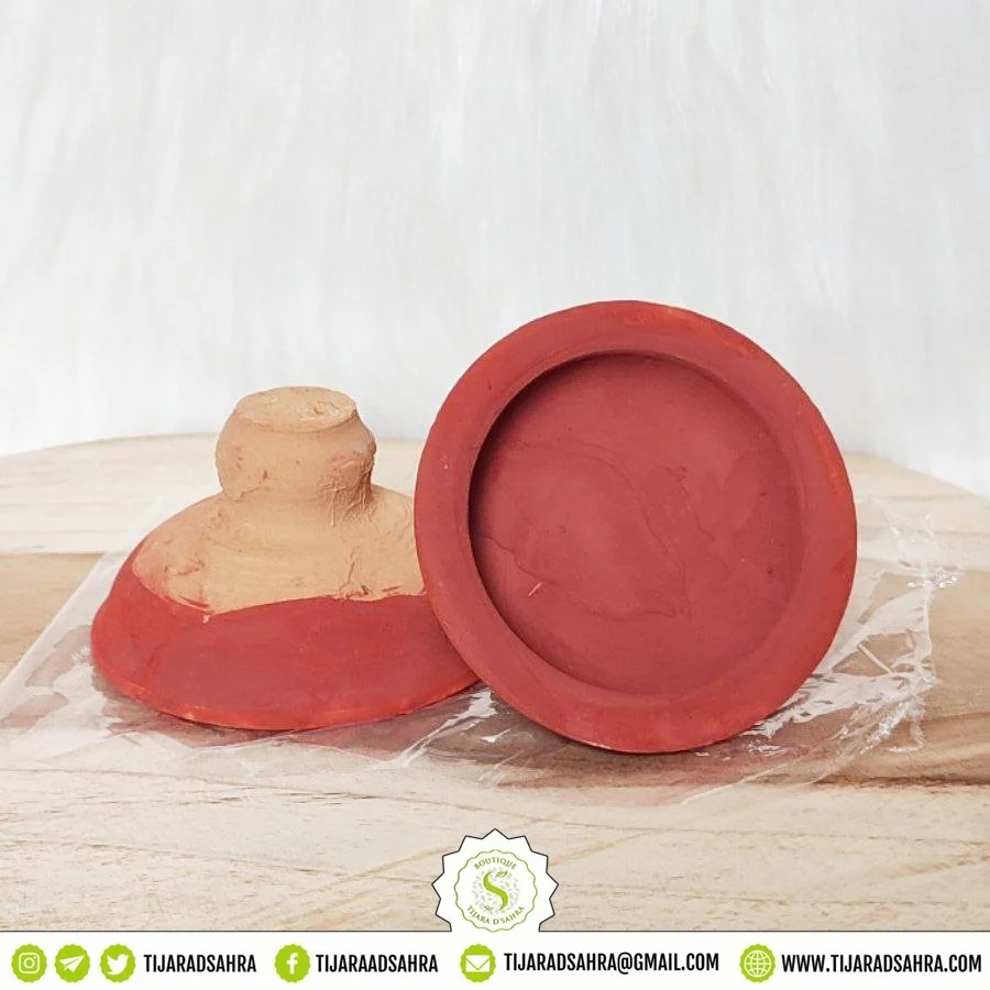 Makeup Marocain Aker Fassi - Tajine (fard à Joues Et Rouge à Lèvres) - Couleur Coquelicot - Neuf