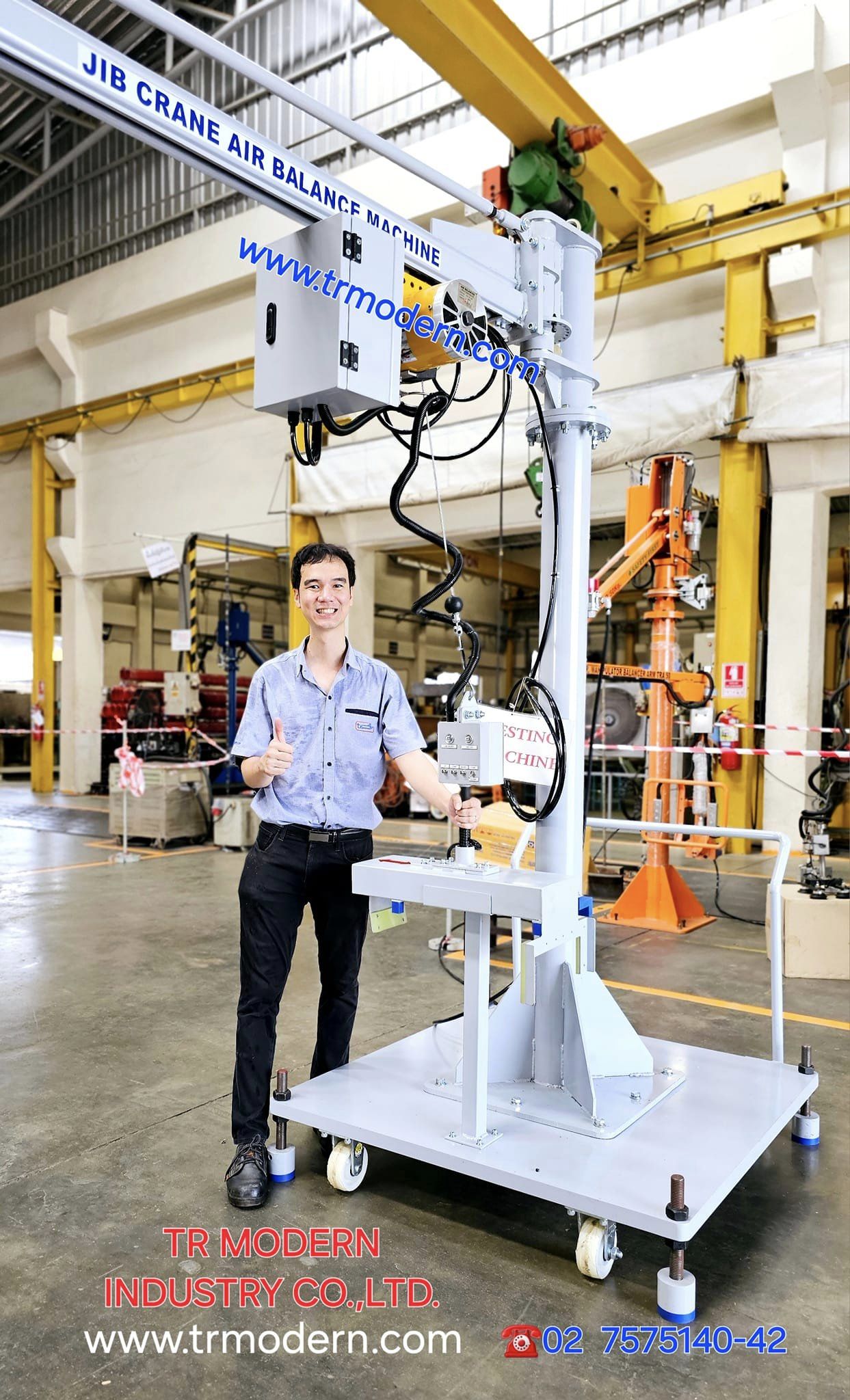 Tr - ♦️Jib Crane Air Balance Machine♦️ อุปกรณ์ช่วยยกประกอบในไลน์ผลิตอีก ...