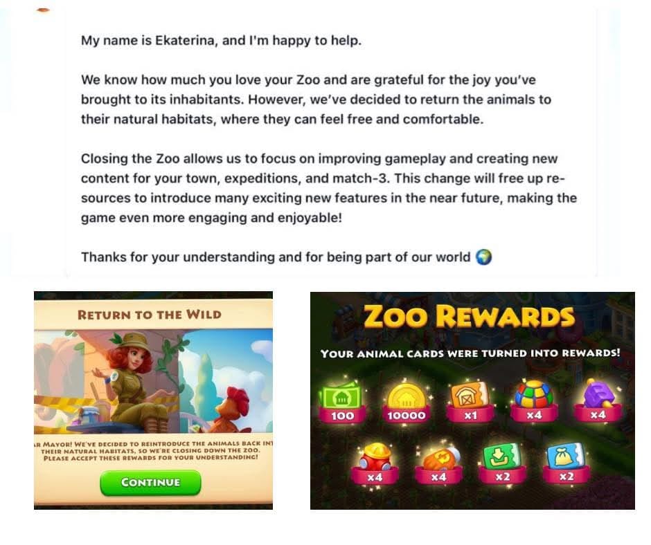 Zoo Removal‼️‼️ The Zoo has been removed for some players and