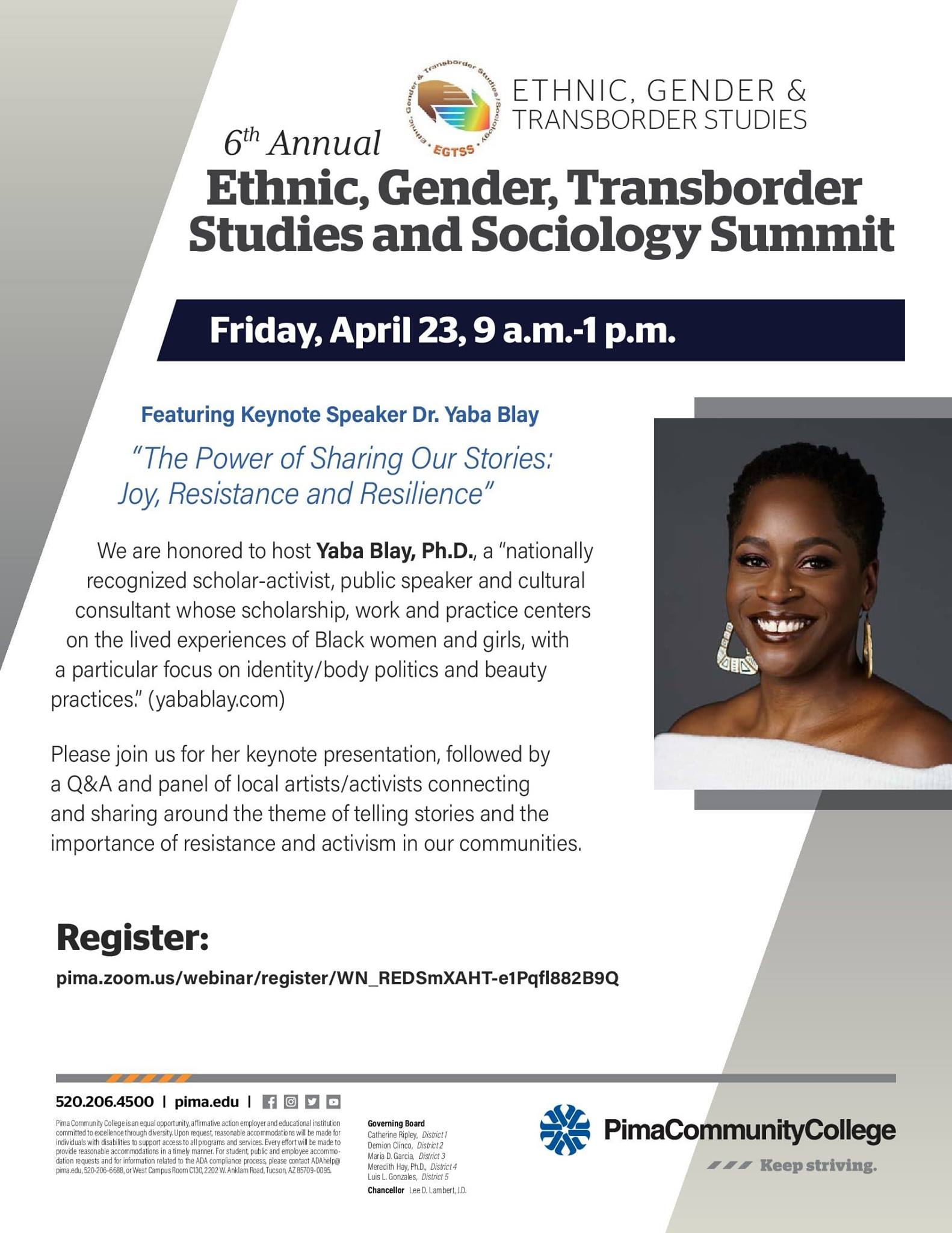 Ethnic, Gender & Transborder Studies Department, PCC | Tucson AZ