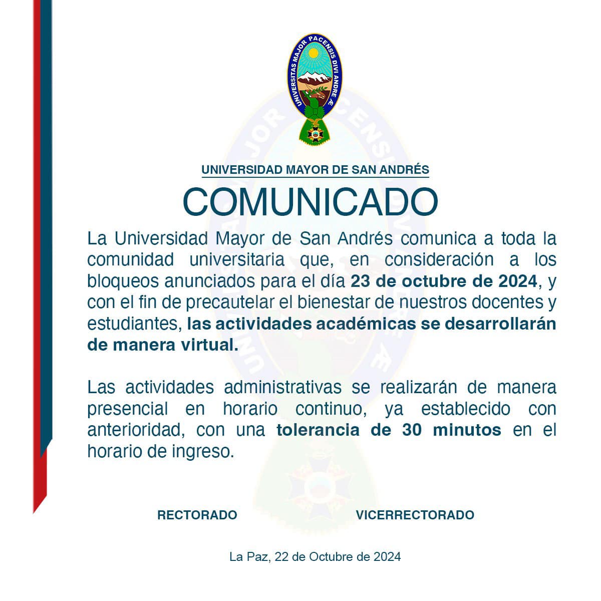 Carrera de Derecho - UMSA 2025