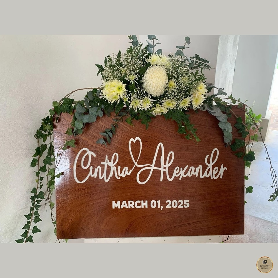 WoodArt - Our hand-routed wedding signs add that special appeal to your ...