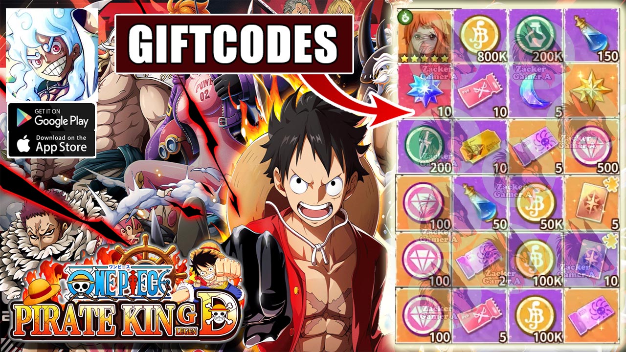 Zacker - Pirate King Legend & 4 Giftcodes | All Redeem Codes Pirate ...