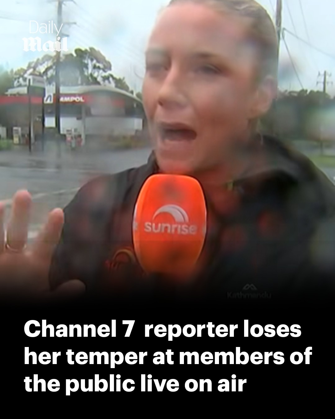 Daily - A Channel 7 reporter snapped at members of the public during ...