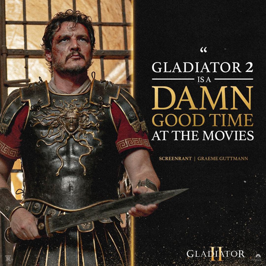 🗡️ Gladiator II (15) is now screening... - Plaza Cinema Truro