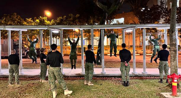 The Singapore - Candidates going through the rigours of the 51st SAF ...
