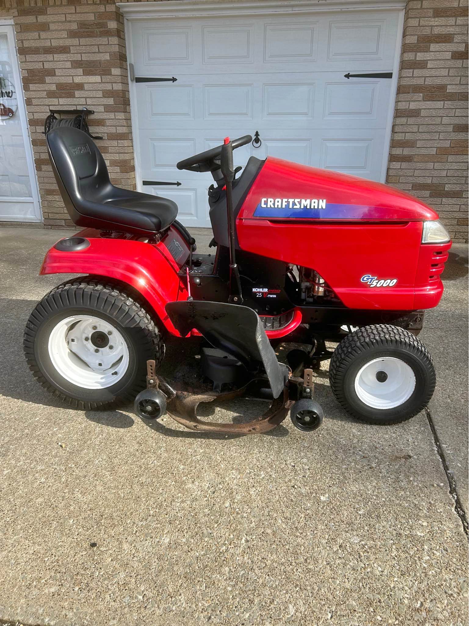 Craftsman GT5000 garden tractor - Lawn Mowers - McDonald, Pennsylvania ...