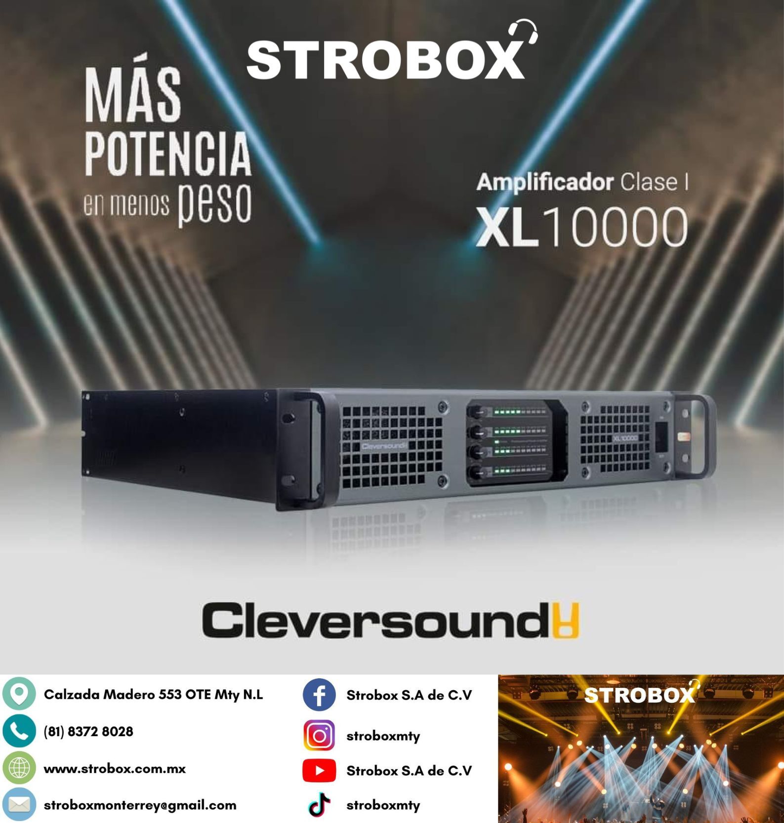 ⚡️Conoce el amplificador Cleversound... - Strobox S.A de C.V
