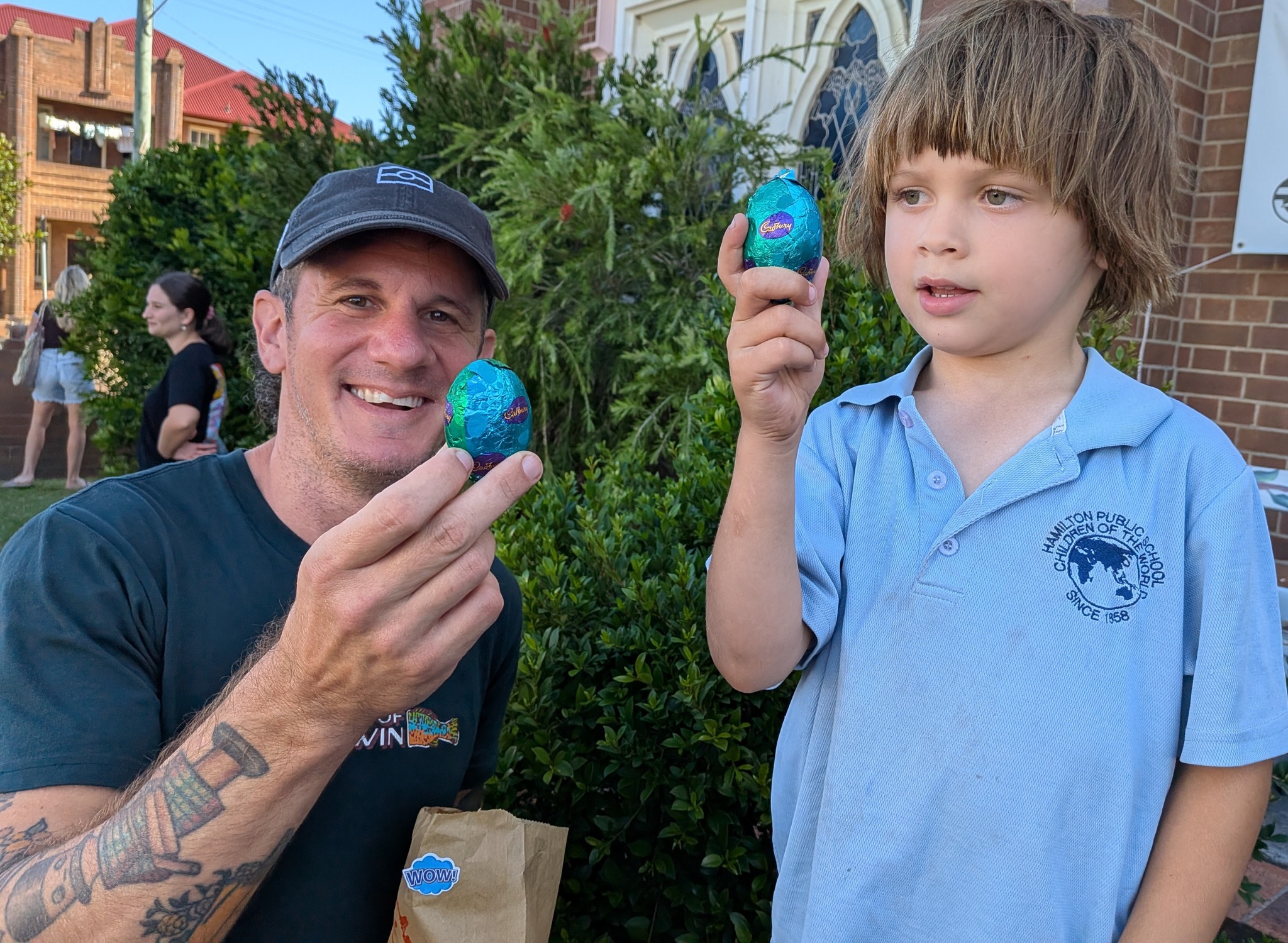Hamilton - David & Jude at our first ever Hamilton Easter Egg Hunt ...