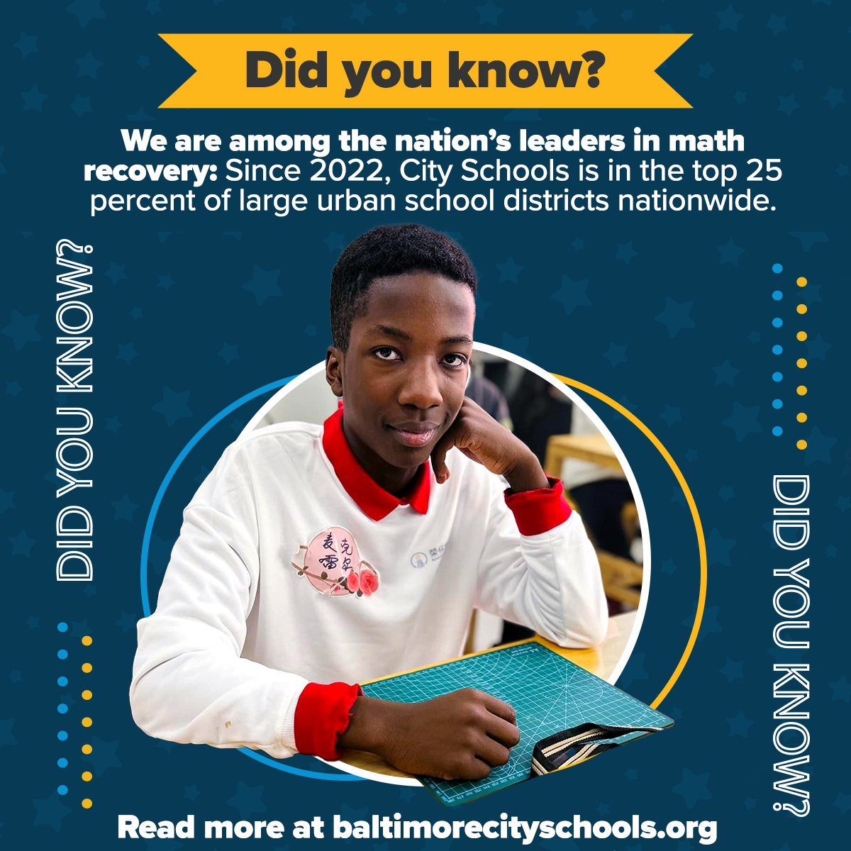 Math achievement is on the... - Baltimore City Public Schools | Facebook
