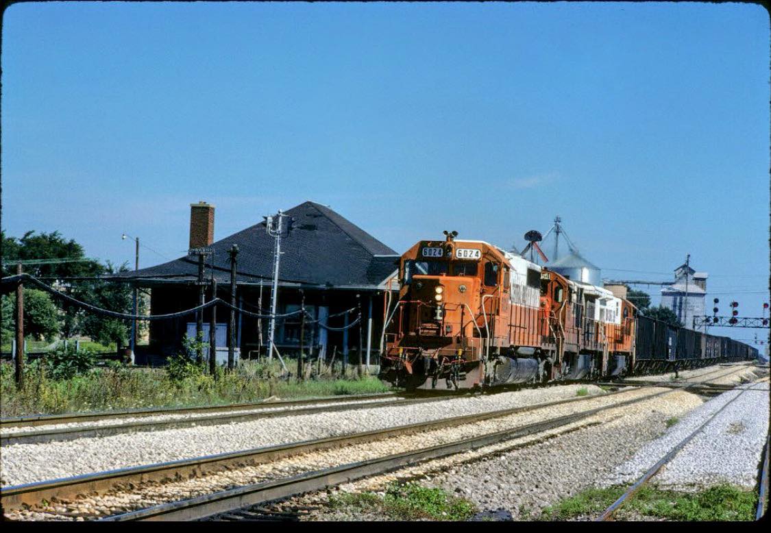 Illinois Central Gulf Railroad GP10 8346 near 18th Street in