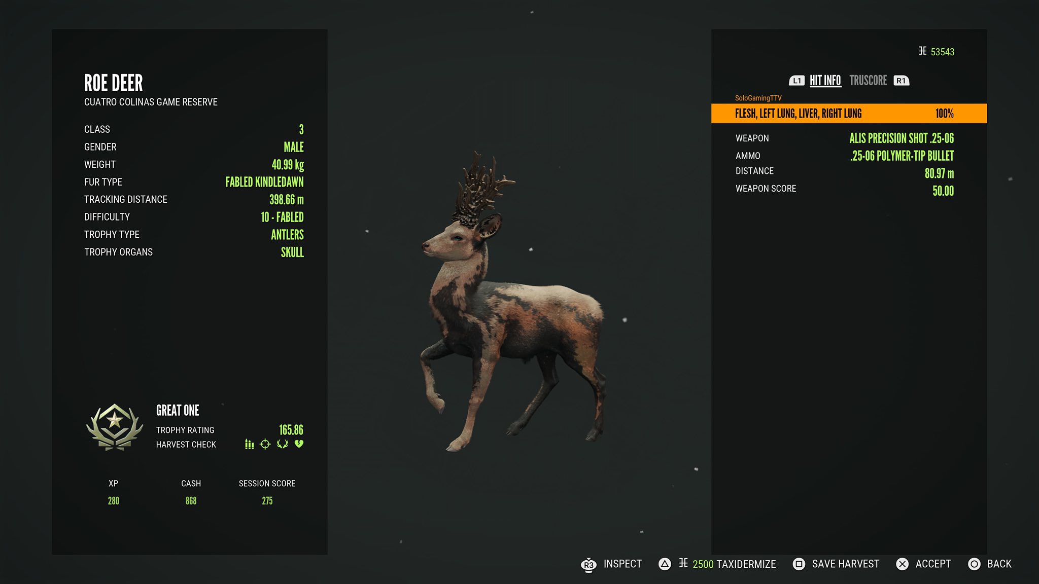 Hunting the Great One trophy in theHunter: Call of the Wild