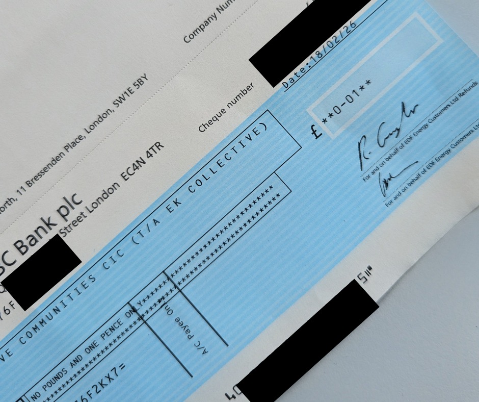 EK - 🤔 And in other random news - 1p cheque anyone? Yes- that was our ...