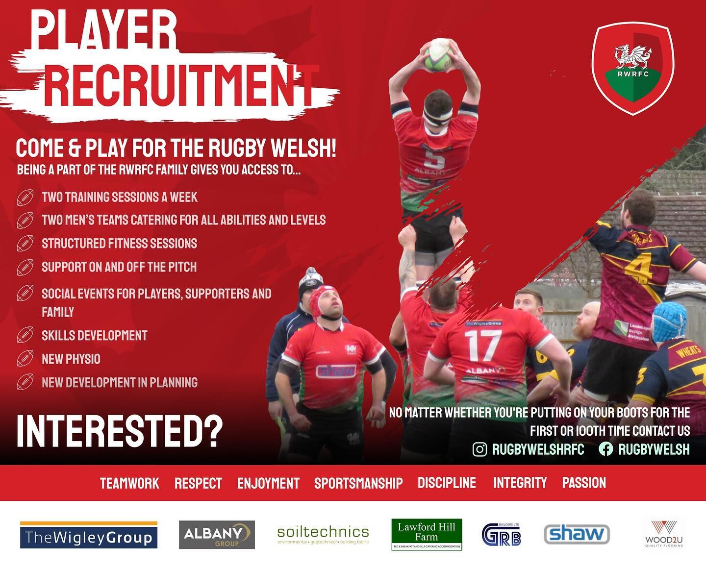 Rugby Welsh RFC - 🏉 Join Rugby Welsh RFC for season... | Facebook