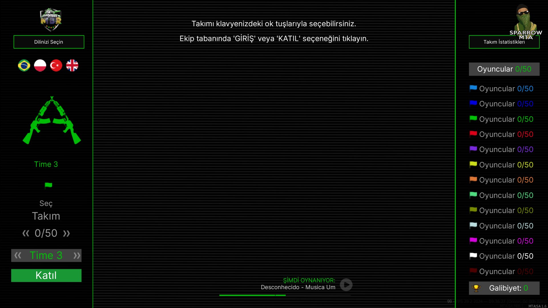 MTA:SA MBR PVP Server Backup... - SparroW MTA SA Scriptleri