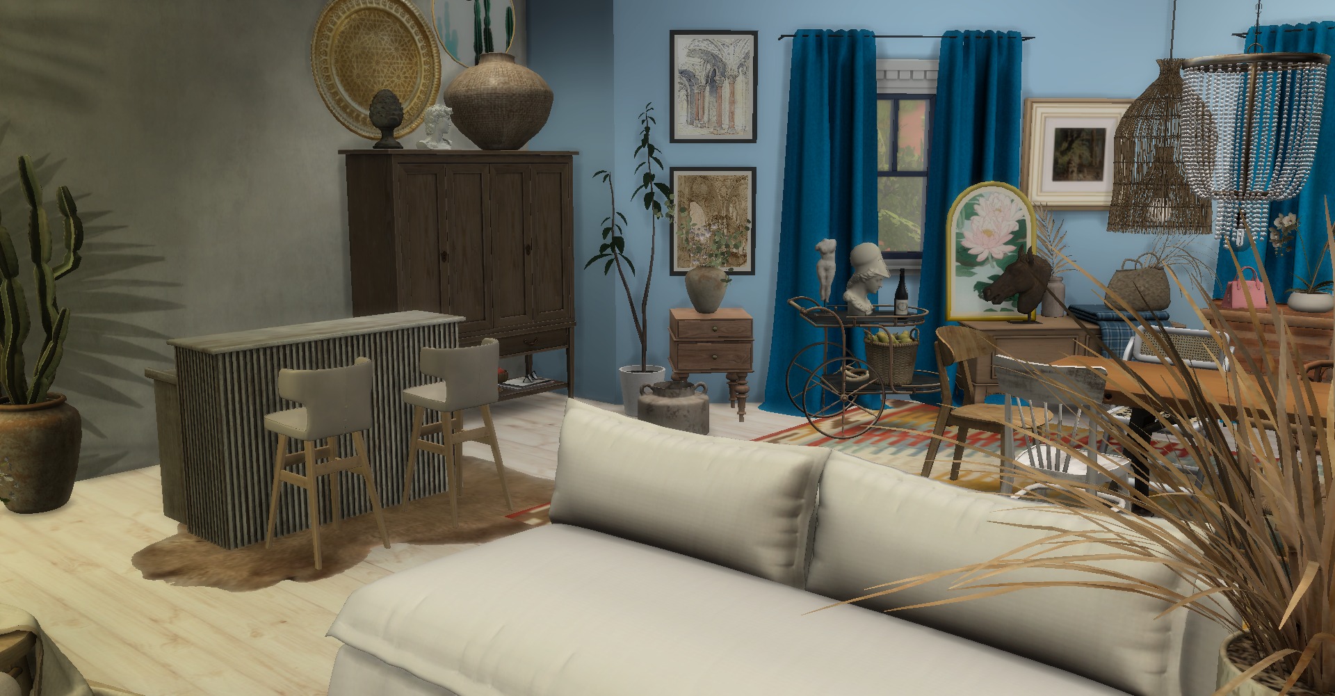 interior in Strangerville, furnished by my decorator sim Anja
