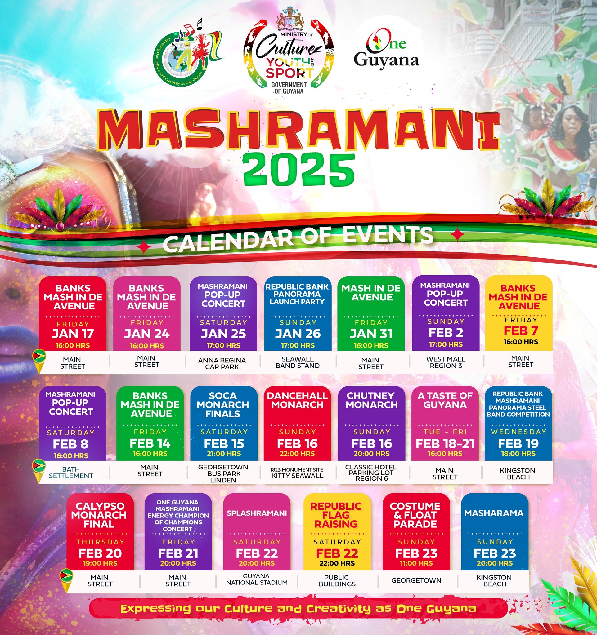 News - Where will you be heading as part of Mashramani 2025? Events are ...