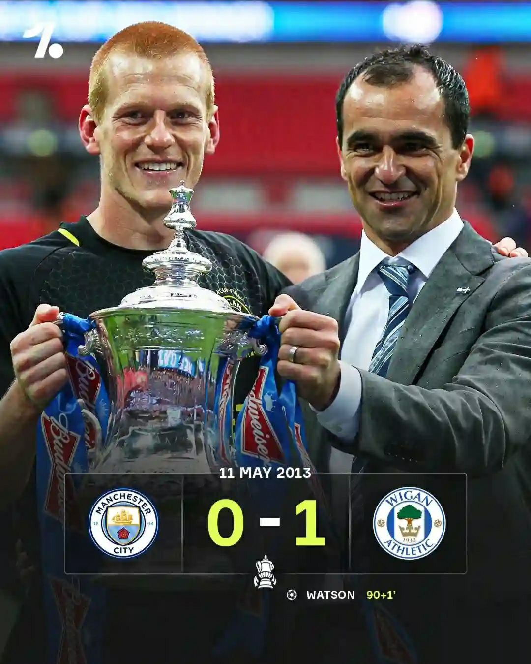 Manchester City vs Wigan Athletic FA Cup Final 2013 at Wembley Stadium