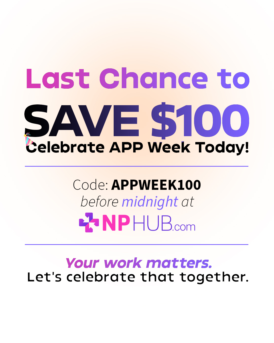 NPHub - 🚨 Last call, NP students! Your APP Week discount...